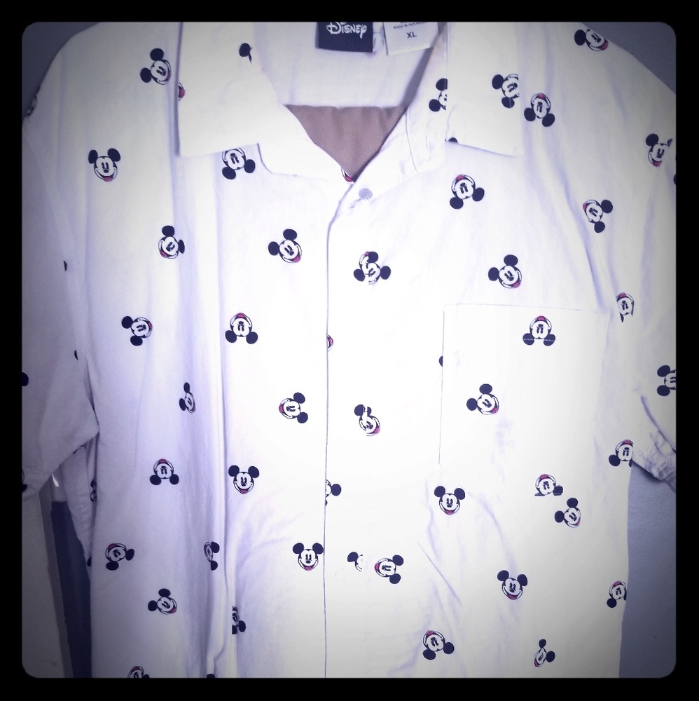 Disney Mickey mouse button down
